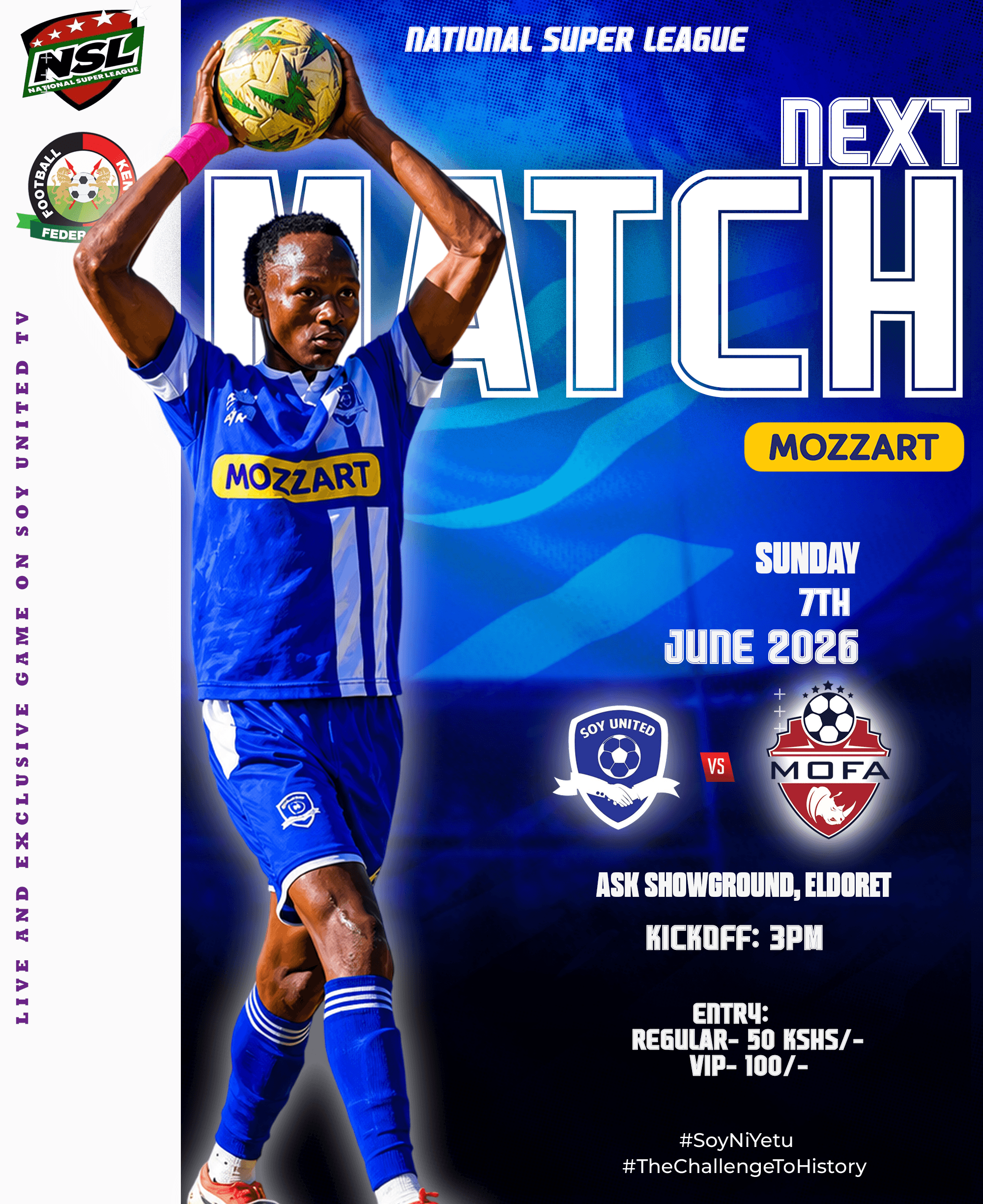 Soy United VS MOFA FC - NSL 2025/26